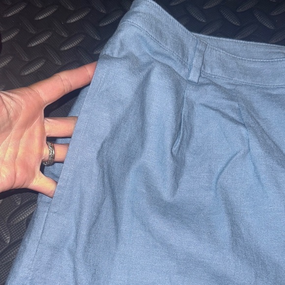 Open Edit • NWT Light Blue linen blend Shorts Set - Picture 4 of 7